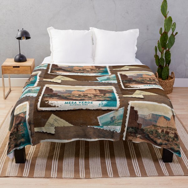 Item preview, Mesa Verde National Park Postcard Vintage Retro Travel designed and sold by TravelPostcardGems.