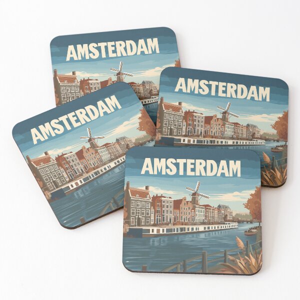 Item preview, Amsterdam Cityscape Art – Captivating Wall Decor Inspired by Dutch Canals & Architecture designed and sold by nomiraclehere.