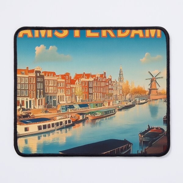 Item preview, Amsterdam Cityscape Art – Captivating Wall Decor Inspired by Dutch Canals & Architecture designed and sold by nomiraclehere.