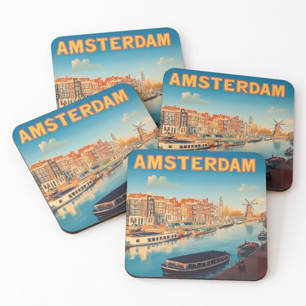 Item preview, Amsterdam Cityscape Art – Captivating Wall Decor Inspired by Dutch Canals & Architecture designed and sold by nomiraclehere.
