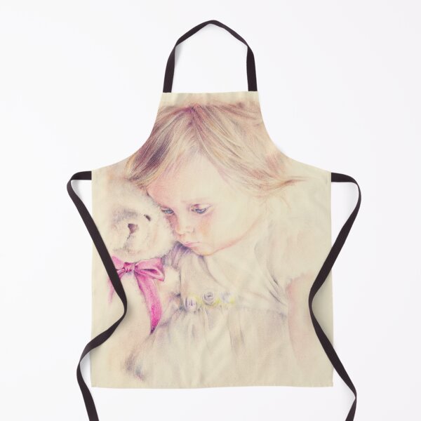 Item preview, Sweet Dreams Pillow: Child with Teddy Bear designed and sold by AnnaZhuravelArt.