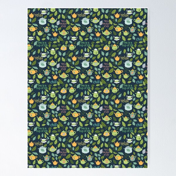 Item preview,  Tea is life designed and sold by Alessandro Remo Mazzoni Remotextiles.