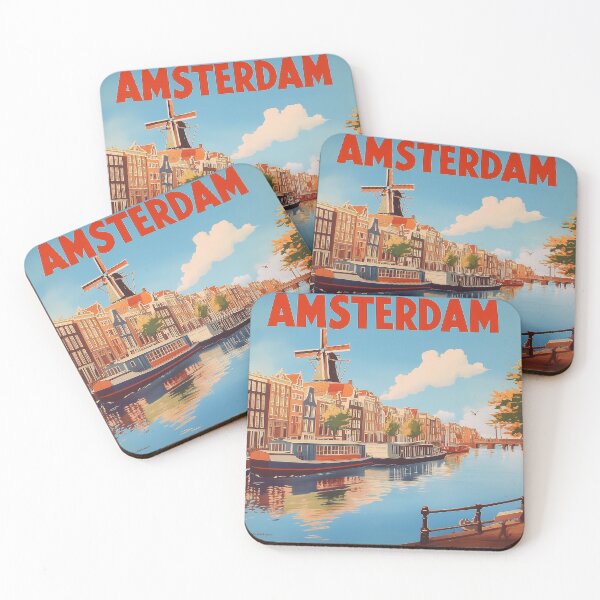 Item preview, Amsterdam Cityscape Art – Captivating Wall Decor Inspired by Dutch Canals & Architecture designed and sold by nomiraclehere.