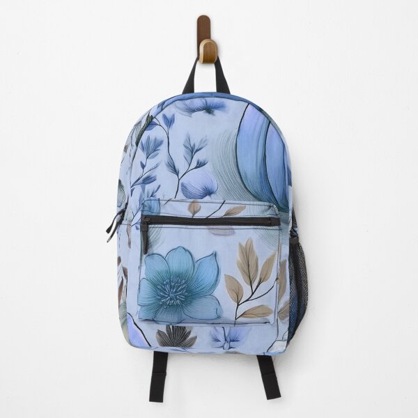 Item preview, Autumn composition - pumpkins entwined with autumn plants.2/ pastel navy blue designed and sold by My-fake-places.