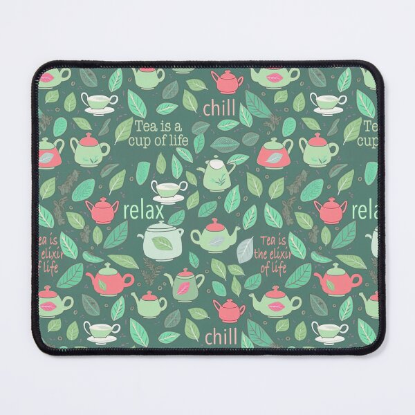 Item preview,  Tea is life Green and Red designed and sold by Alessandro Remo Mazzoni Remotextiles.