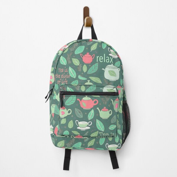 Item preview, Tea is life Green and Red designed and sold by Alessandro Remo Mazzoni Remotextiles.