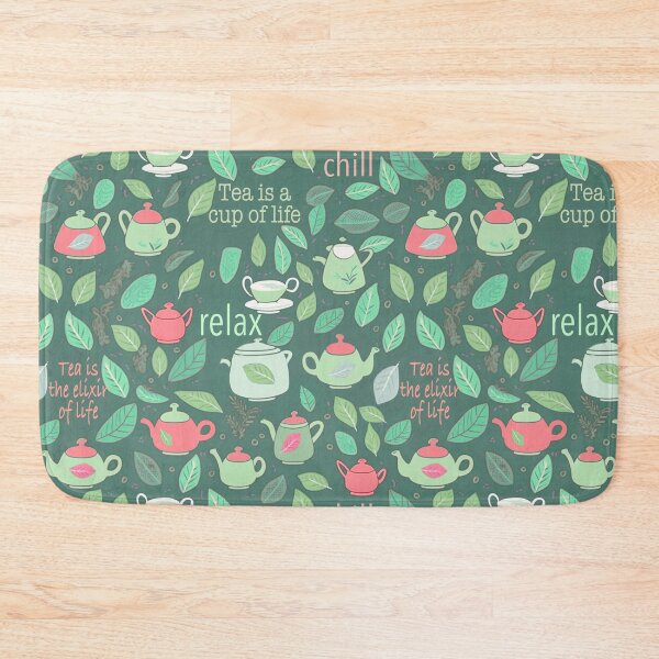 Item preview,  Tea is life Green and Red designed and sold by Alessandro Remo Mazzoni Remotextiles.
