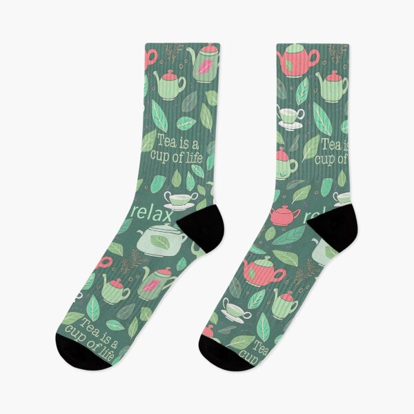 Item preview,  Tea is life Green and Red designed and sold by Alessandro Remo Mazzoni Remotextiles.