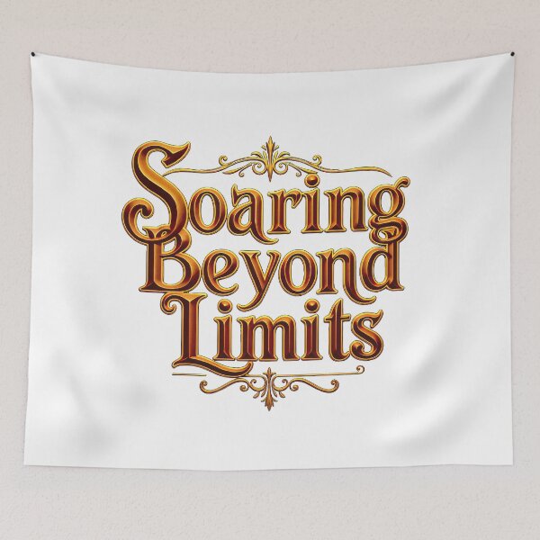 Item preview, Ornate Soaring Beyond Limits Text Design designed and sold by artwaves.