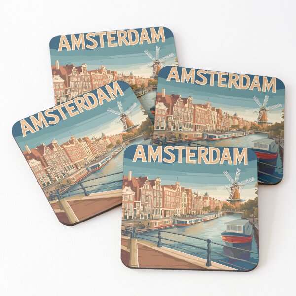 Item preview, Amsterdam Cityscape Art – Captivating Wall Decor Inspired by Dutch Canals & Architecture designed and sold by nomiraclehere.