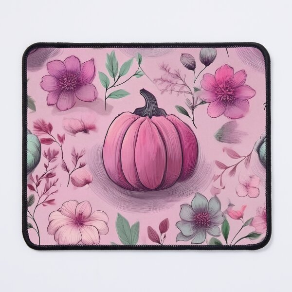 Item preview, Autumn composition - pumpkins entwined with autumn plants.2/ pastel red designed and sold by My-fake-places.