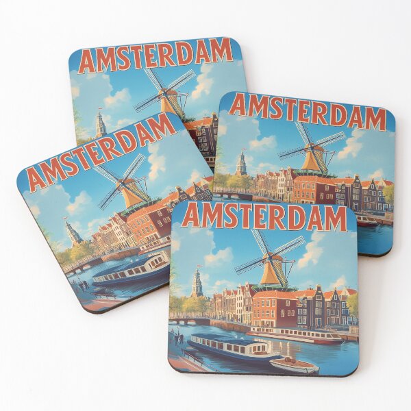 Item preview, Amsterdam Cityscape Art – Captivating Wall Decor Inspired by Dutch Canals & Architecture designed and sold by nomiraclehere.