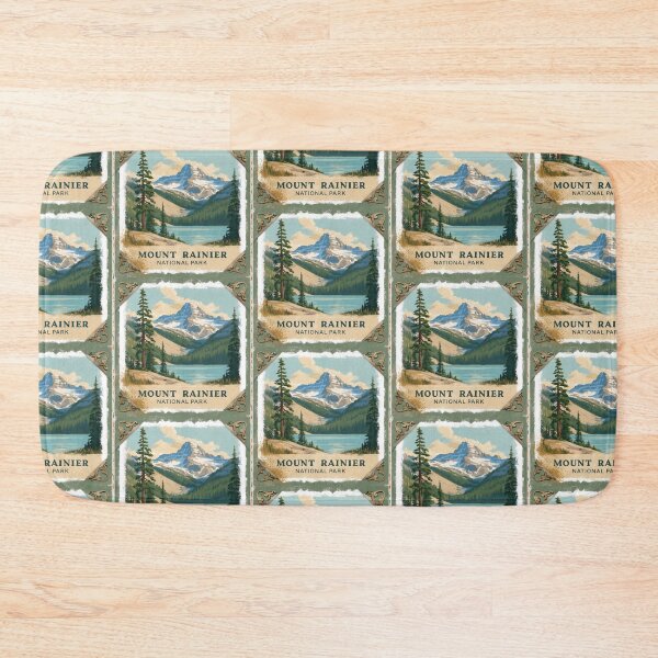 Item preview, Mount Rainier National Park Postcard Vintage Retro Travel designed and sold by TravelPostcardGems.
