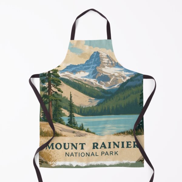 Item preview, Mount Rainier National Park Postcard Vintage Retro Travel designed and sold by TravelPostcardGems.