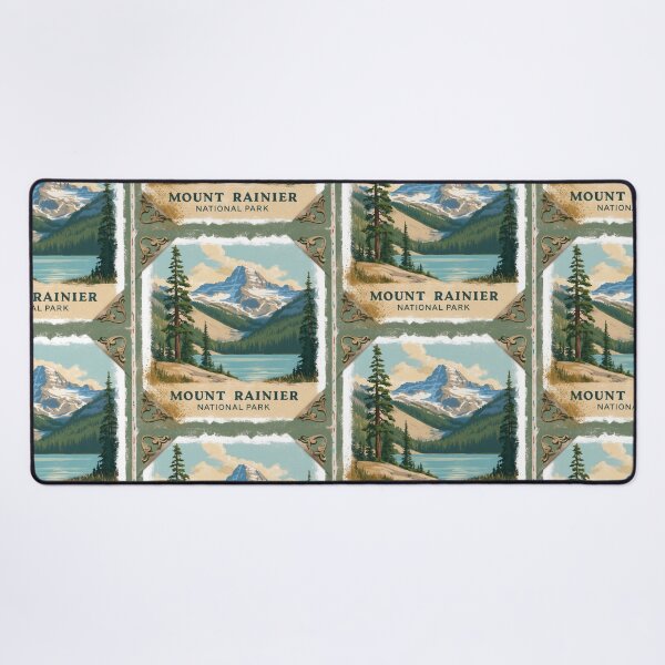 Item preview, Mount Rainier National Park Postcard Vintage Retro Travel designed and sold by TravelPostcardGems.