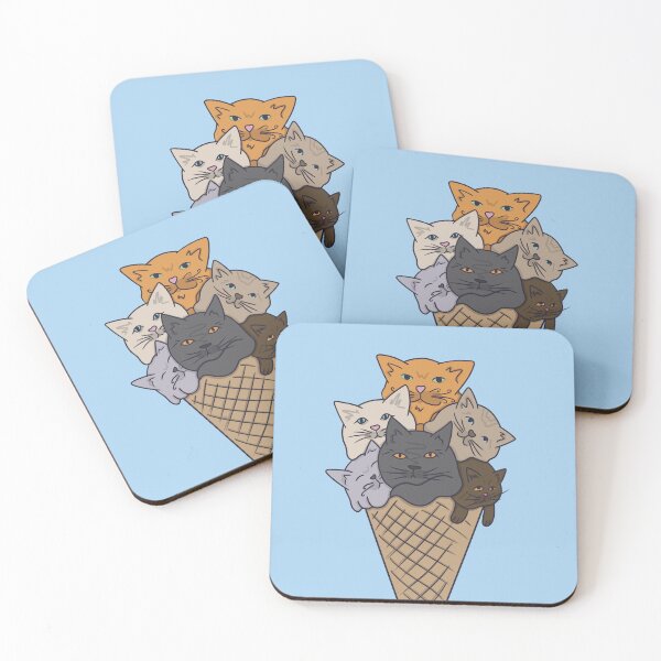 Item preview, Ice cream of many cones of cats designed and sold by Johka.