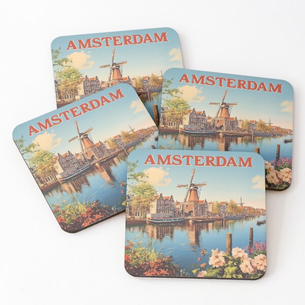 Item preview, Amsterdam Cityscape Art – Captivating Wall Decor Inspired by Dutch Canals & Architecture designed and sold by nomiraclehere.