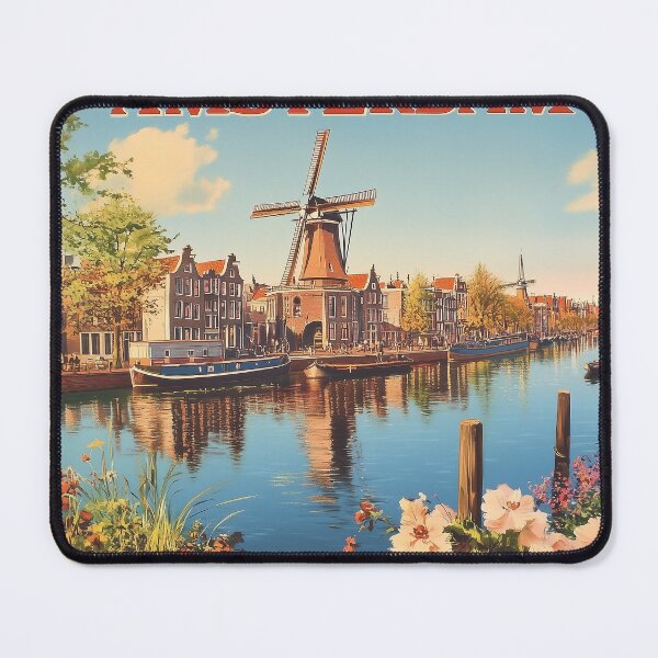 Item preview, Amsterdam Cityscape Art – Captivating Wall Decor Inspired by Dutch Canals & Architecture designed and sold by nomiraclehere.