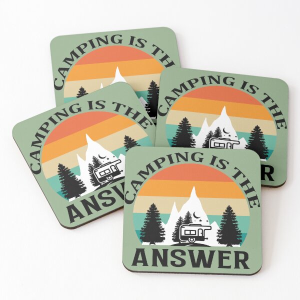 Item preview, Camping is the answer designed and sold by Wit & Wear Company.