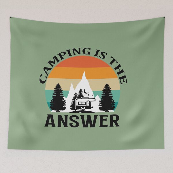 Item preview, Camping is the answer designed and sold by Wit & Wear Company.