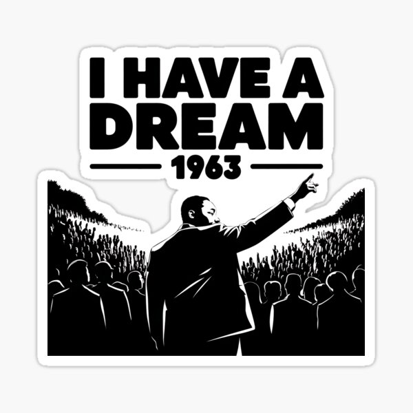 Item preview, Ich habe einen Traum - Inspirierendes Zitat von Martin Luther King Jr. designed and sold by NeonRebellion.