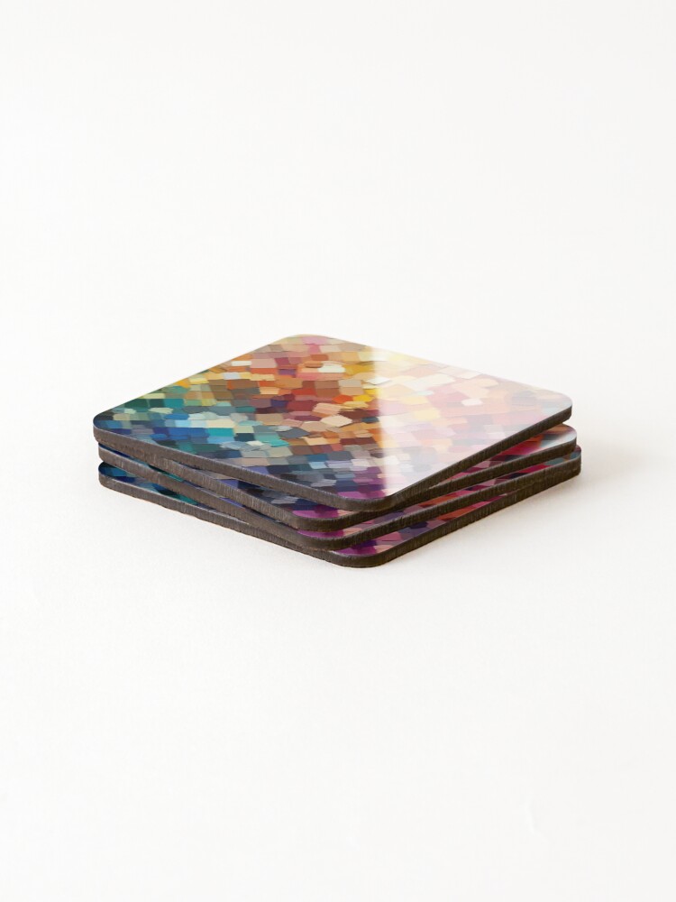 Thumbnail 4 of 5, Coasters (Set of 4), Blended Colors Pattern designed and sold by RuiFernandes.