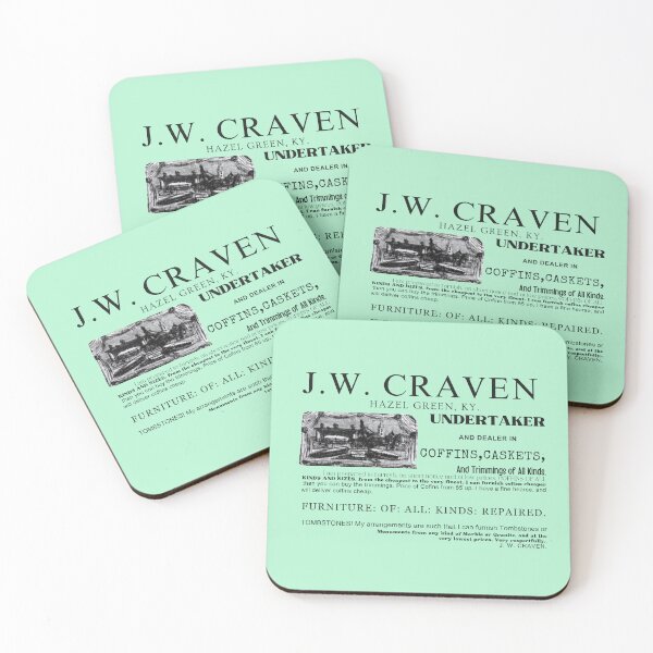 Item preview, J.W. Craven Undertaker , Hazel Green, KY designed and sold by JoezPlace.