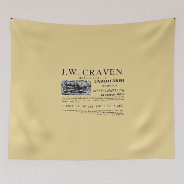 Item preview, J.W. Craven Undertaker , Hazel Green, KY designed and sold by JoezPlace.