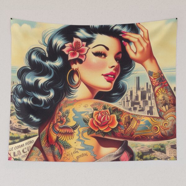 Item preview, Hot Inked Girl designed and sold by PulpVintage.
