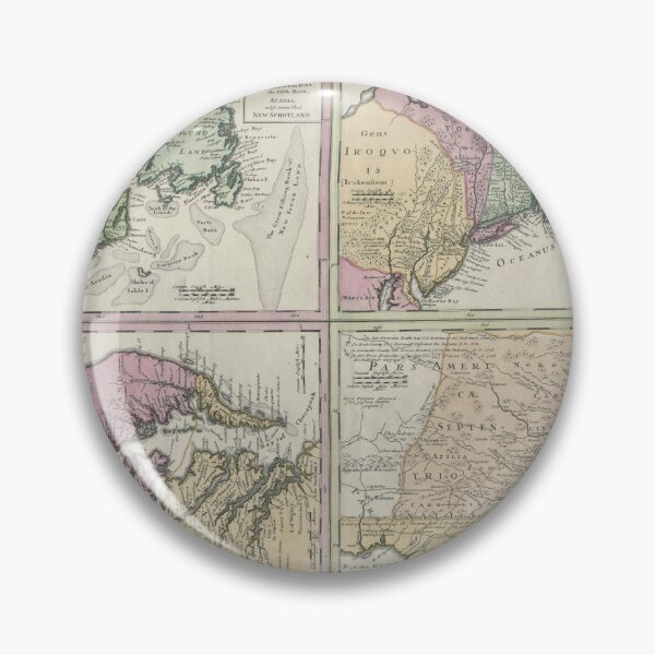 Item preview, Antique Map 1737 Colonies in America "DOMINIA ANGLORUM in AMERICA SEPTENTRIONALI" designed and sold by Jeditwins.
