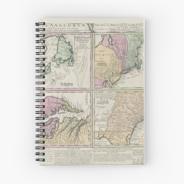 Item preview, Antique Map 1737 Colonies in America "DOMINIA ANGLORUM in AMERICA SEPTENTRIONALI" designed and sold by Jeditwins.