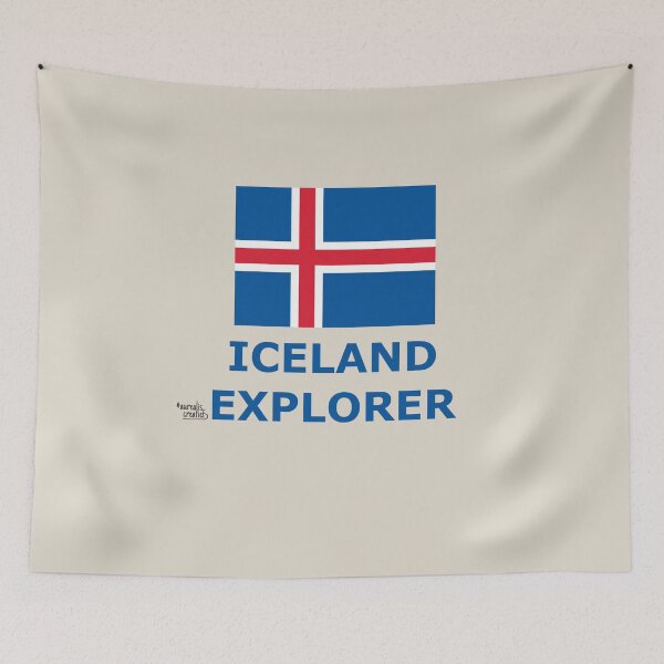 Item preview, Iceland Explorer with Icelandic flag designed and sold by Aurealis Creatief.