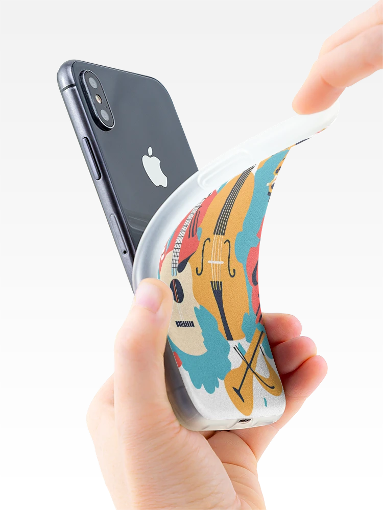 Thumbnail 4 of 5, iPhone Case, Exploding Musical Instruments designed and sold by Teehiv.