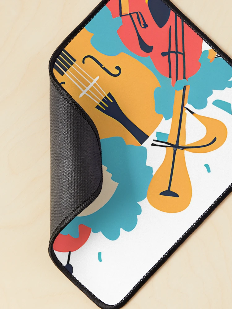 Thumbnail 2 of 5, Mouse Pad, Exploding Musical Instruments designed and sold by Teehiv.