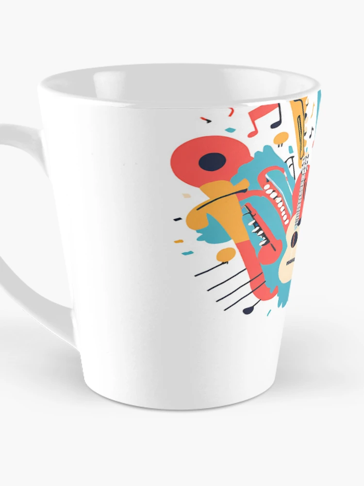Thumbnail 3 of 4, Coffee Mug, Exploding Musical Instruments designed and sold by Teehiv.