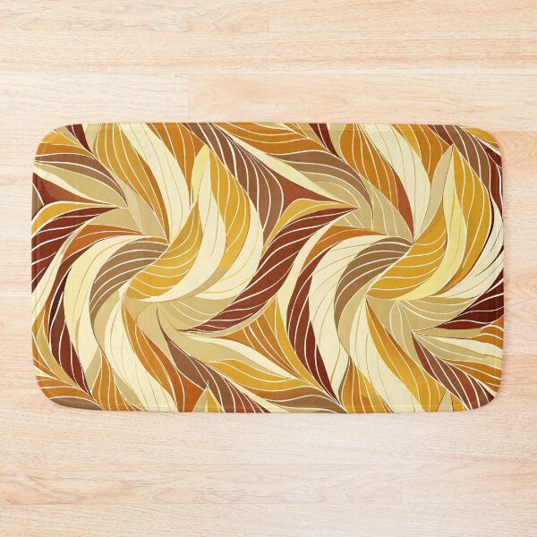 Item preview, Elegant Leaf Patterns Rich Warm Colors Textured Design Inspiration designed and sold by Rostislav Bouda.