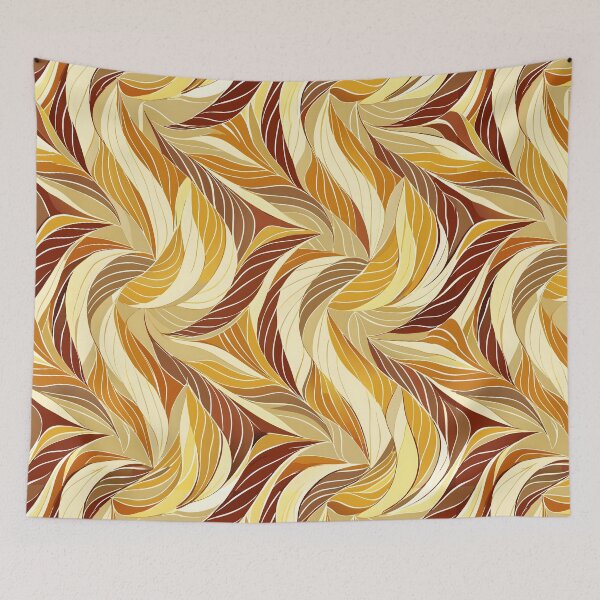 Item preview, Elegant Leaf Patterns Rich Warm Colors Textured Design Inspiration designed and sold by Rostislav Bouda.