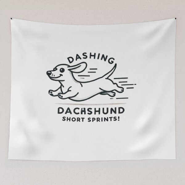 Item preview, Dashing Dachshund: Short Sprints, Big Speed! designed and sold by yuxin2009.
