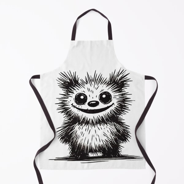 Item preview, Scruffy Plush Bear Monster - Playful Creature designed and sold by Blink Art Studio.
