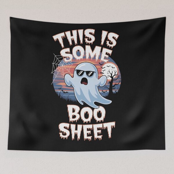 Item preview, An imaginative and spooky graphic design of a white angry ghost wearing sunglasses designed and sold by MRFEZOO2030.