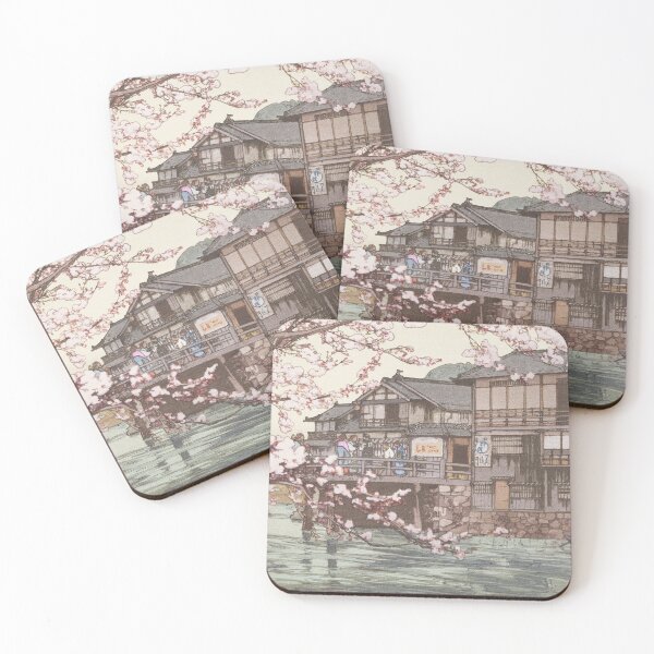 Item preview, Cherry Trees at Hayase by Yoshida Hiroshi designed and sold by Takeda-art.