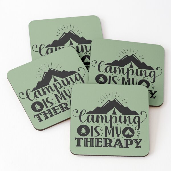 Item preview, Camping is my therapy designed and sold by Wit & Wear Company.