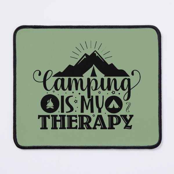Item preview, Camping is my therapy designed and sold by Wit & Wear Company.