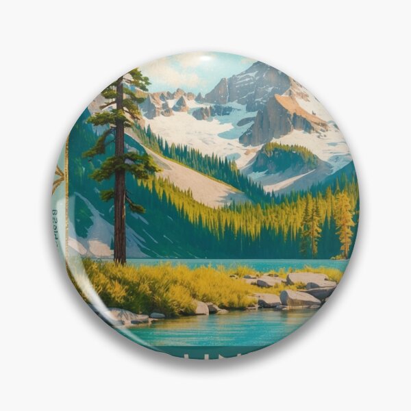 Item preview, Mount Rainier National Park Postcard Vintage Retro Travel designed and sold by TravelPostcardGems.