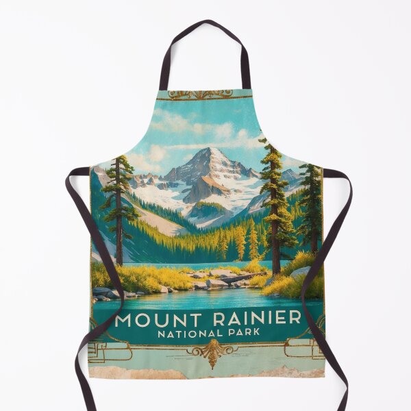 Item preview, Mount Rainier National Park Postcard Vintage Retro Travel designed and sold by TravelPostcardGems.