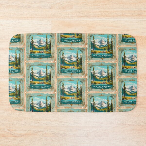 Item preview, Mount Rainier National Park Postcard Vintage Retro Travel designed and sold by TravelPostcardGems.