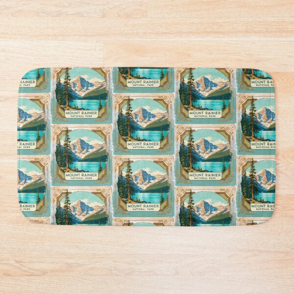 Item preview, Mount Rainier National Park Postcard Vintage Retro Travel designed and sold by TravelPostcardGems.