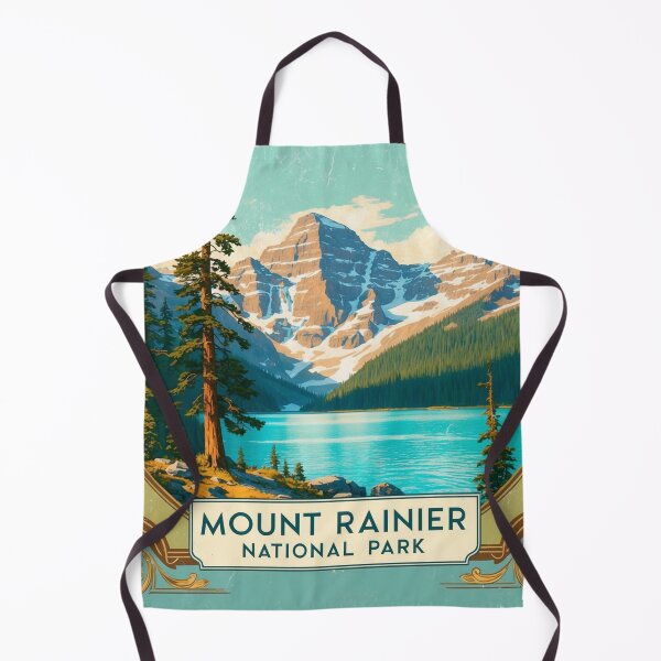 Item preview, Mount Rainier National Park Postcard Vintage Retro Travel designed and sold by TravelPostcardGems.