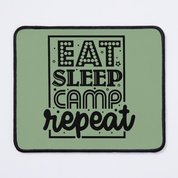 Item preview, Eat sleep camp repeat  designed and sold by Wit & Wear Company.