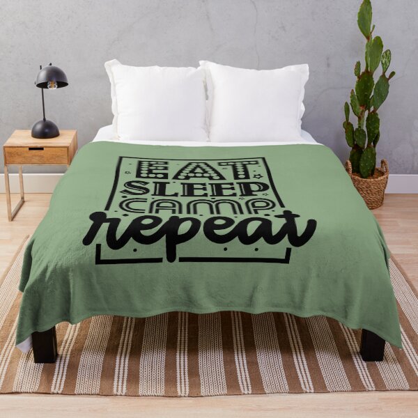 Item preview, Eat sleep camp repeat  designed and sold by Wit & Wear Company.